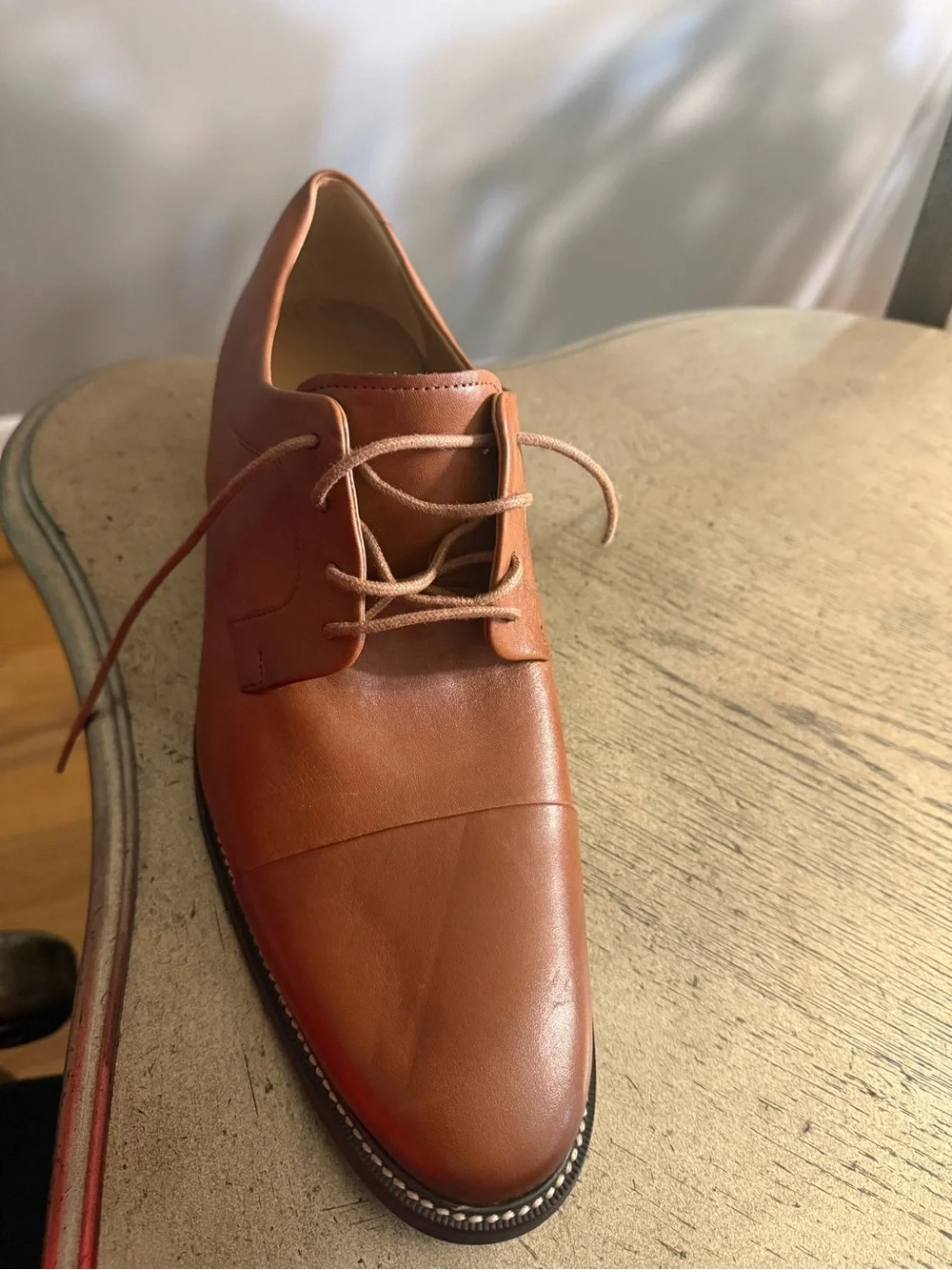 Cole Haan Cognac Leather Derby Shoe